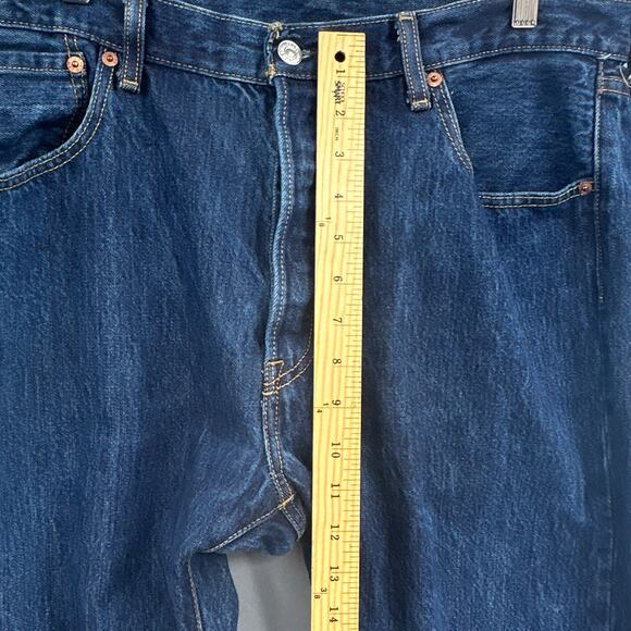 Levi's 501 Button Fly Jeans Mens 36x30 Classic Denim Streetwear Button Fly Retro - Picture 12 of 14